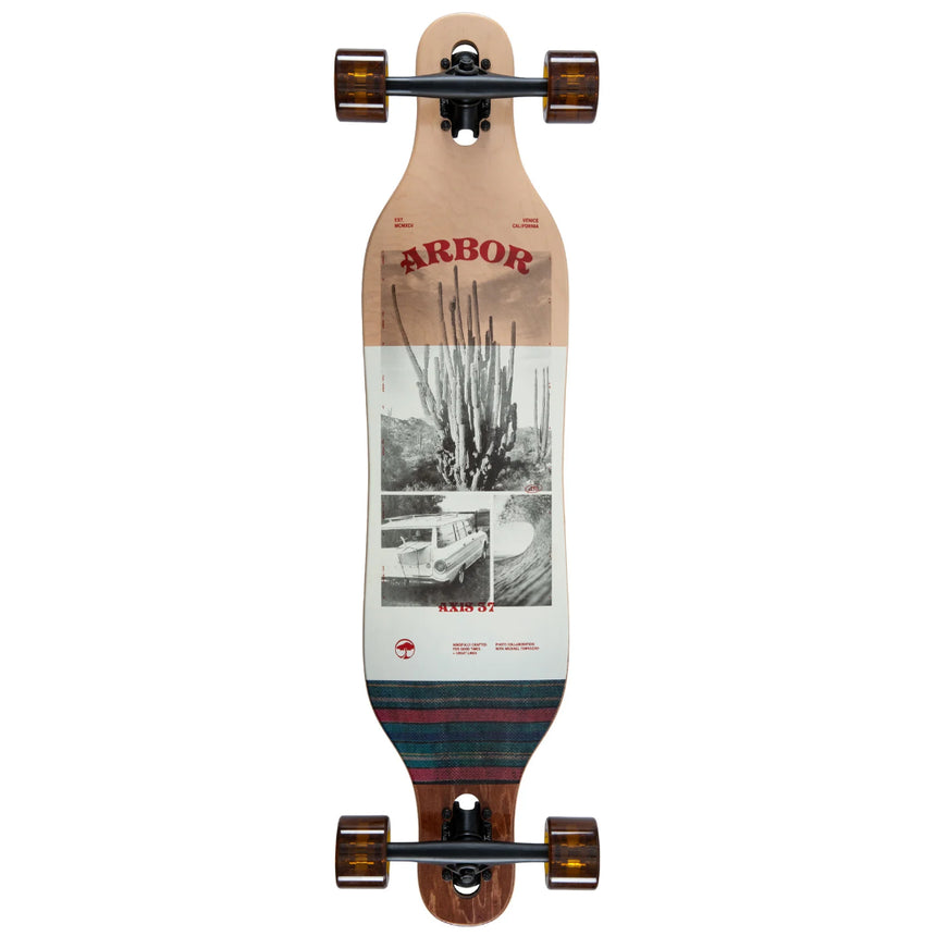 Arbor Arbor Drop Thru Photo Axis 37" Photo Axis 37" Longboard Complete - Drop Through Trucks
