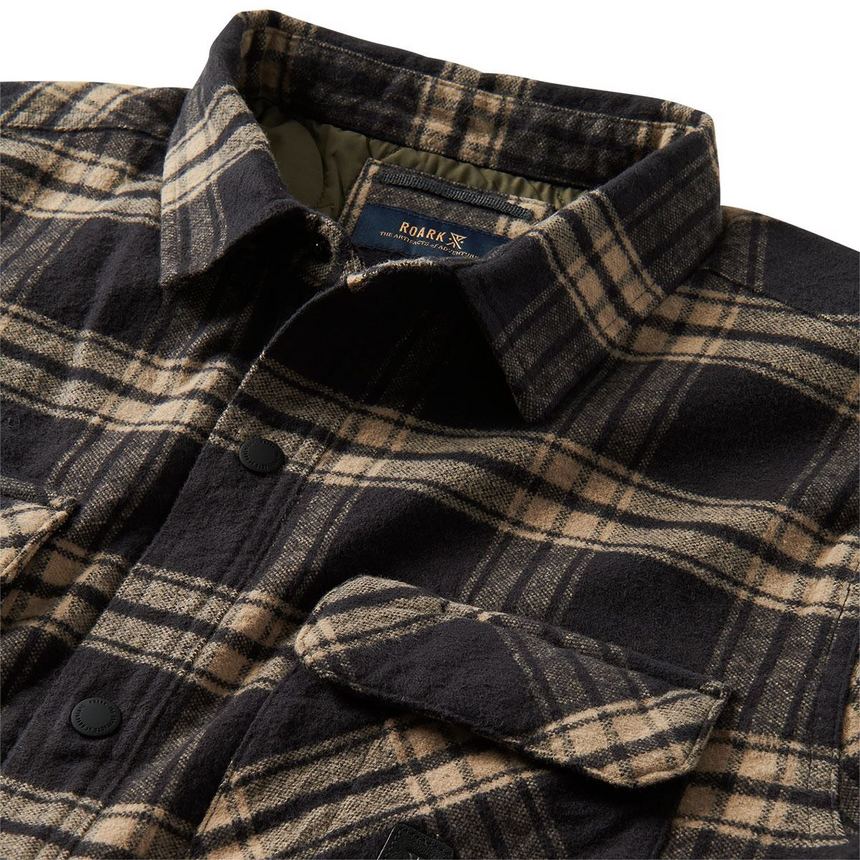 Roark Roark Men's Backwoods Overshirt - Black Black M Mens Street Jackets