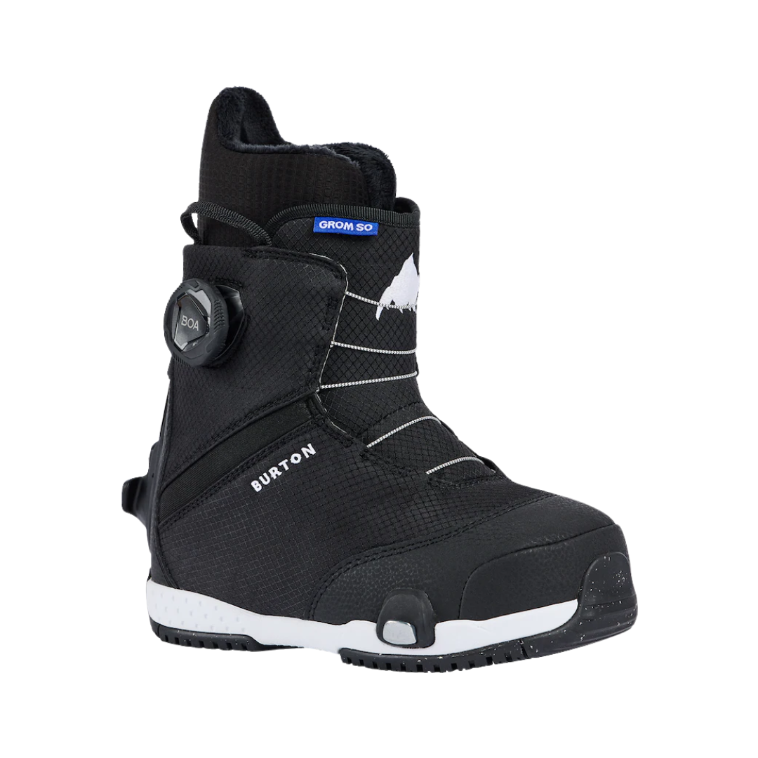 Botas de snowboard Burton Grom Step On para niños (negro)
