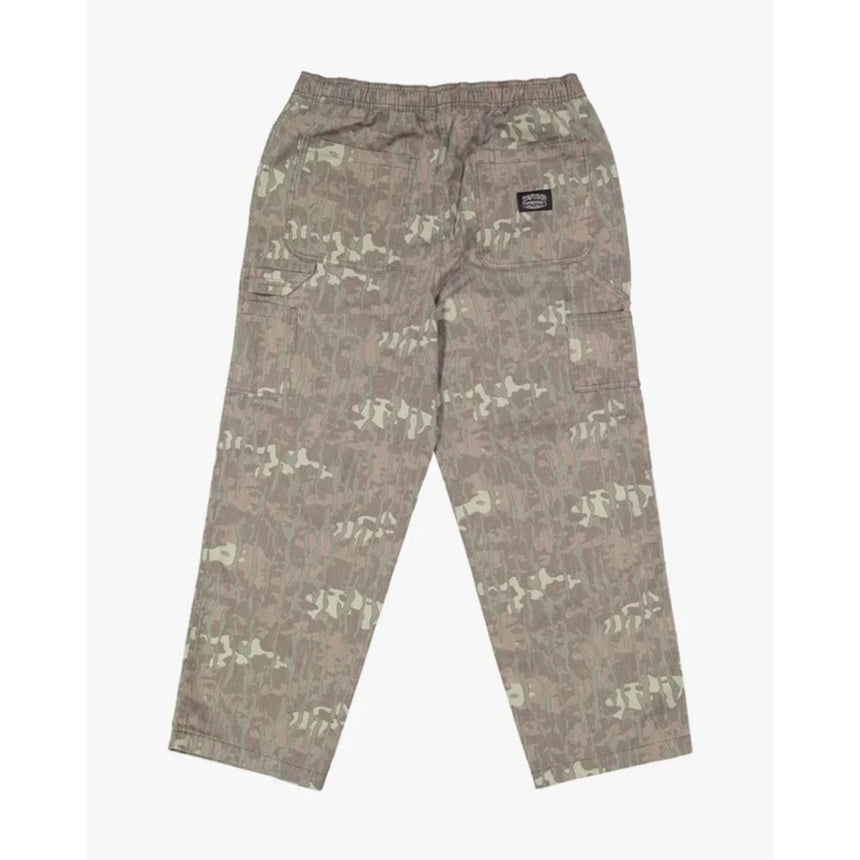 Billabong Billabong Men's Bad Dog Elastic Pants - Green Camo Green Camo S Mens Casual Pants