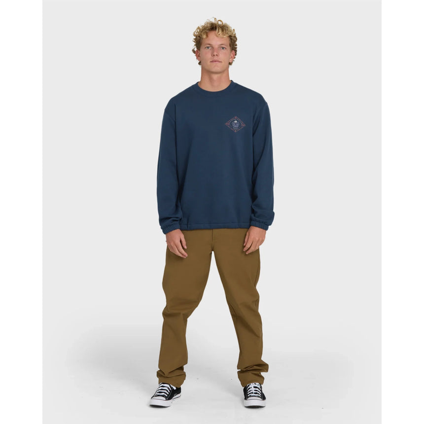 Billabong Billabong Men's Compass Crewneck Sweatshirt - Dark Blue Dark Blue S Mens Crew Sweatshirt