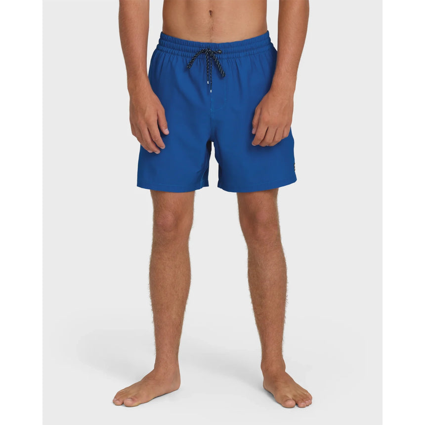 Billabong Billabong Men's Lineup Solid Layback 16" Trunks - Deep Ocean Deep Ocean S Mens Elastic Swim Trunks