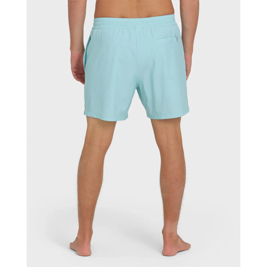 Billabong Billabong Men's Lineup Solid Layback 16" Trunks - Dusty Blue Dusty Blue S Mens Elastic Swim Trunks