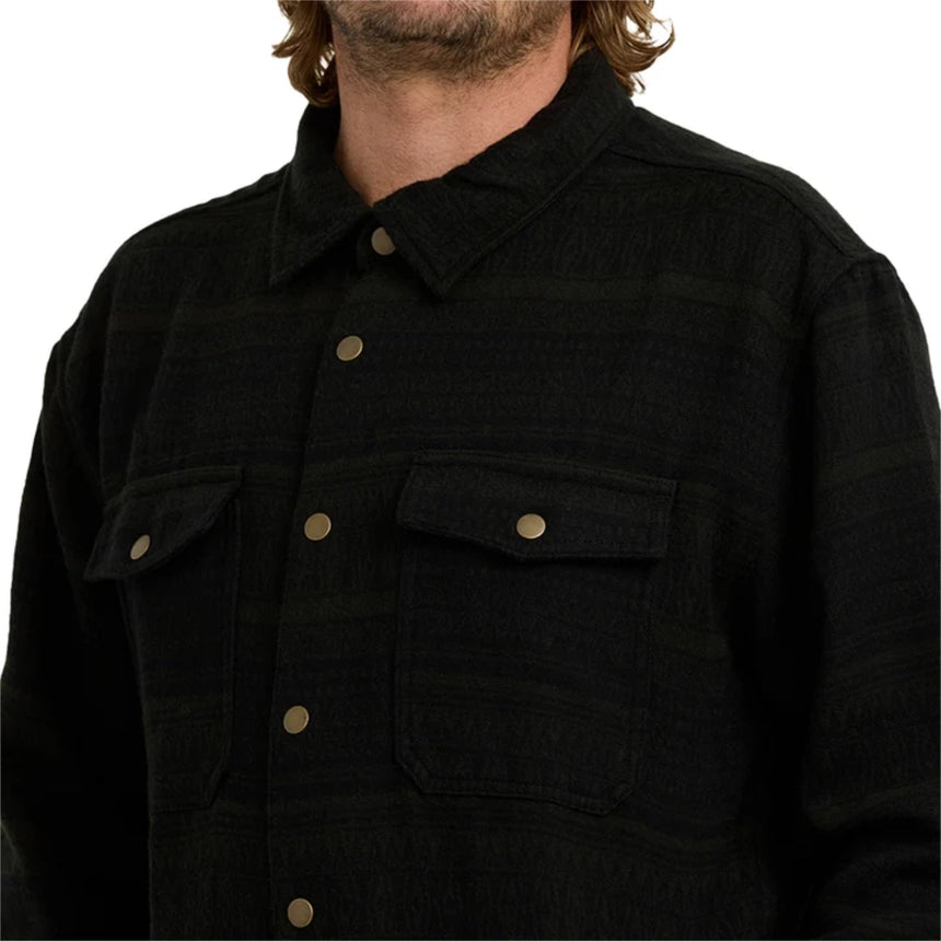 Billabong Billabong Men's Lodge Long Sleeve Button-Up Shirt - Dark Military Dark Military S Mens Button Up Long Sleeve Shirts