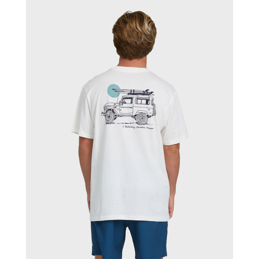 Billabong Billabong Men's Making Tracks Premium Short Sleeve Knit T-Shirt - Off White Off White S Mens T-Shirts