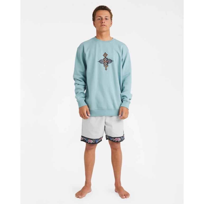 Billabong Billabong Men's Occy Larry Twill 17" Shorts - Silver Silver S Mens Elastic Swim Trunks