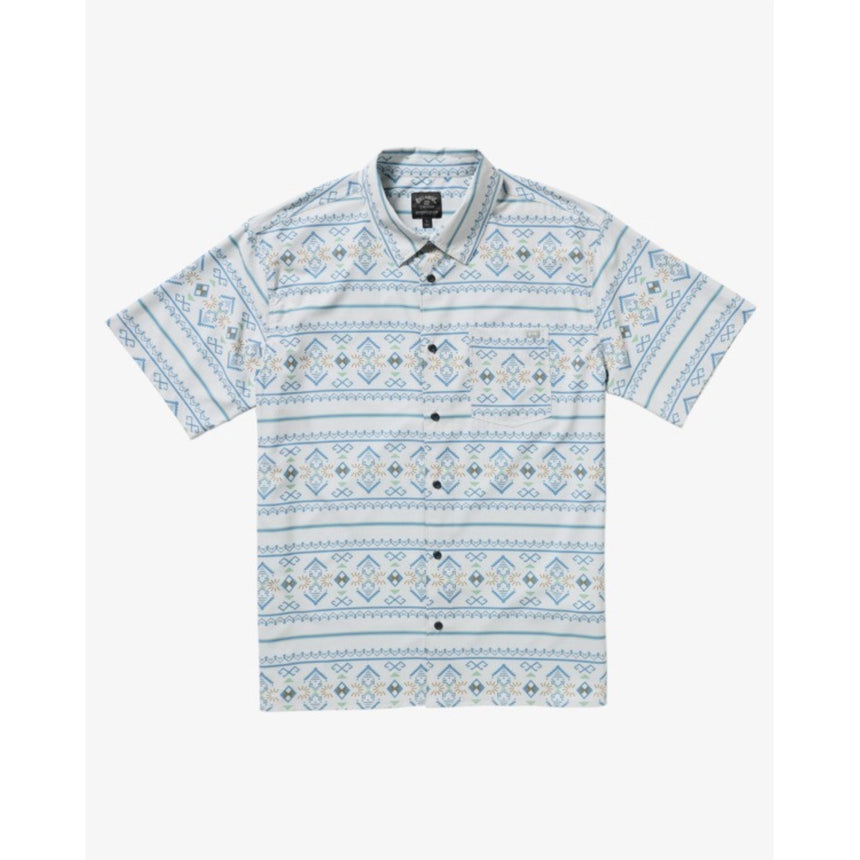 Billabong Billabong Men's Surftrek Perf Short Sleeve Shirt - Alloy Light Alloy Light S Mens Button Up Short Sleeve Shirts