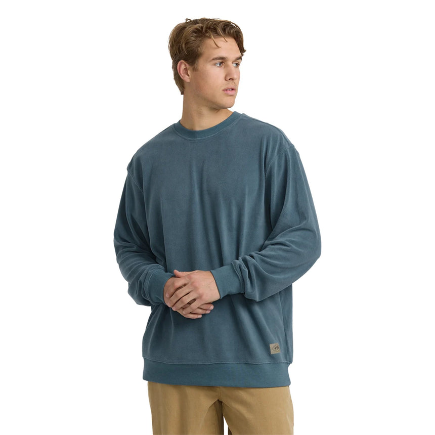 Billabong Billabong Men's Torched Crewneck Sweatshirt - Rustic Blue Rustic Blue S Mens Crew Sweatshirt
