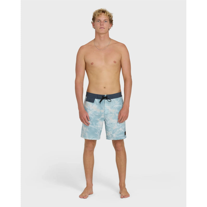 Billabong Billabong Men's True North Garage Lo Tide 18" Boardshorts - Blue Fog Blue Fog 30 Mens Board Shorts