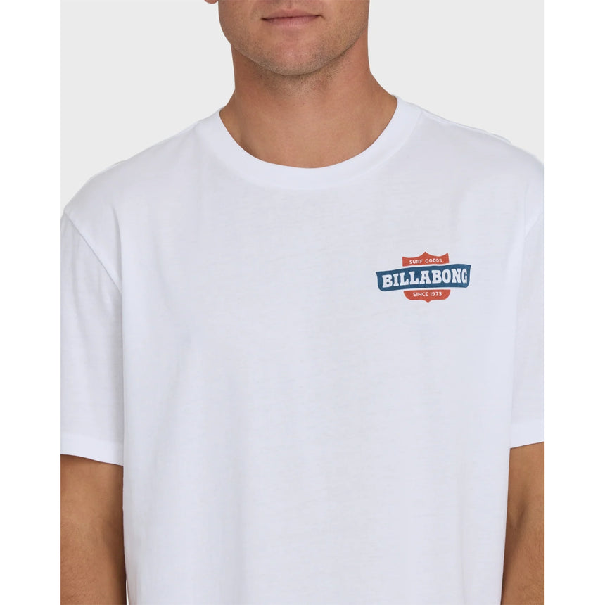 Billabong Billabong Men's Walled Premium Short Sleeve Knit T-Shirt - WHITE WHITE S Mens T-Shirts