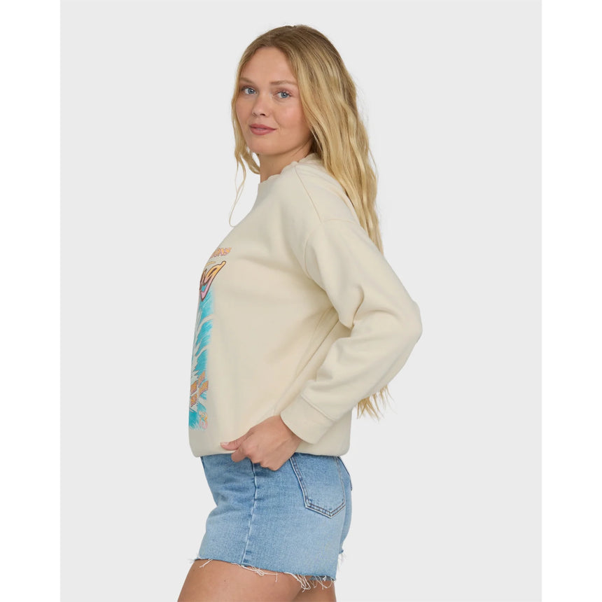 Billabong Billabong Women's Echo Crewneck Sweatshirt - White Cap White Cap XS Womens Pull Over Hoodies