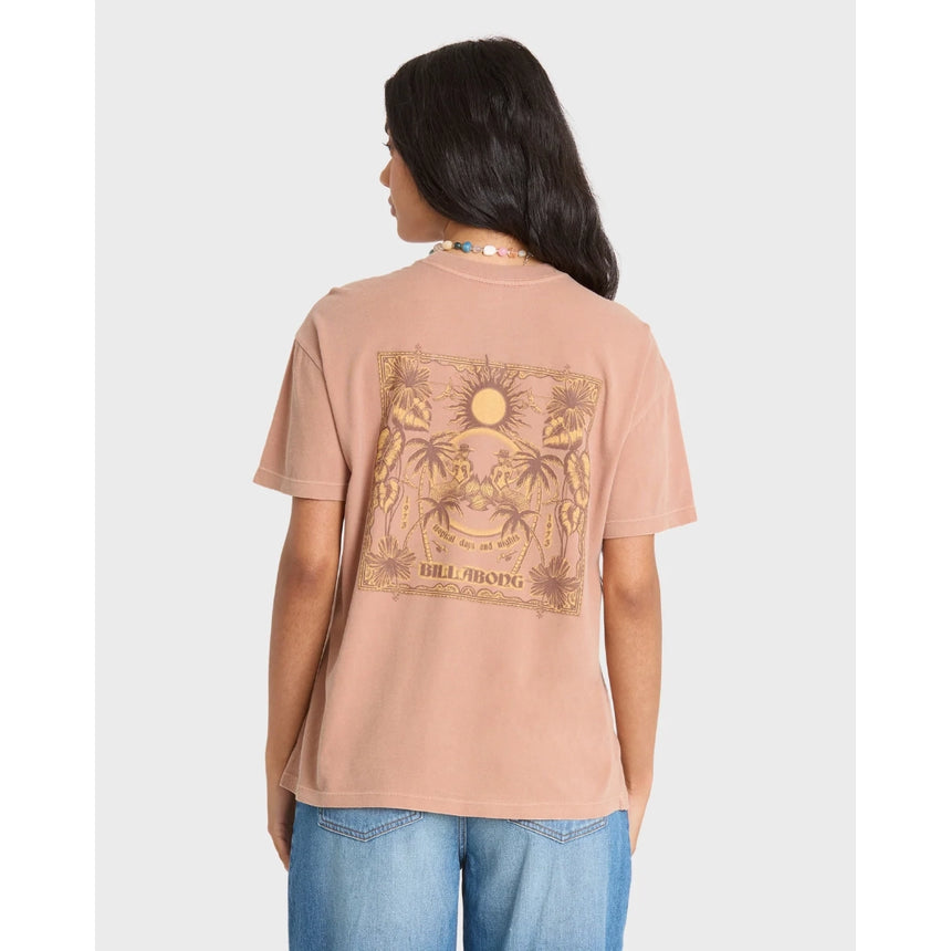 Billabong Billabong Women's Hello Sundown Short Sleeve Tee - Sugar Almond Sugar Almond XS Womens T-Shirts
