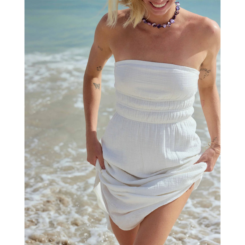 Billabong Billabong Women's In The Sky Midi Dress - Salt Crystal Salt Crystal XS Womens Short Dresses