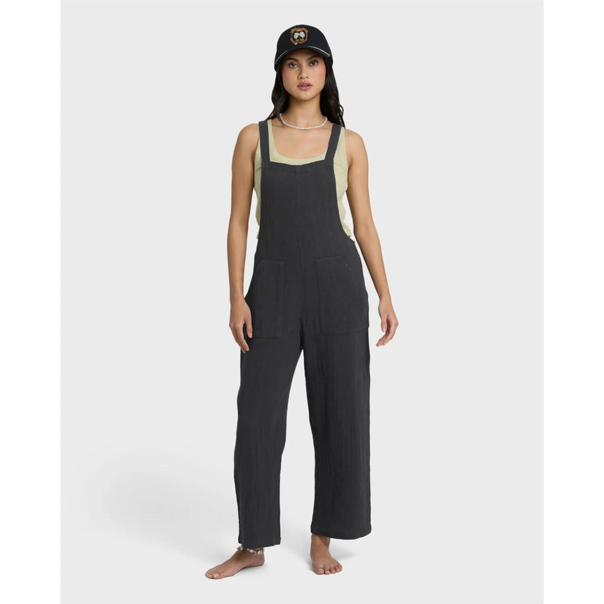 Billabong Billabong Women's Pacific Time Jumpsuit - Black Sands Black Sands XS Womens Rompers