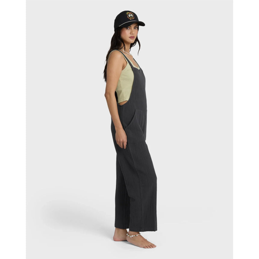 Billabong Billabong Women's Pacific Time Jumpsuit - Black Sands Black Sands XS Womens Rompers