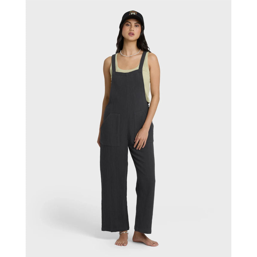 Billabong Billabong Women's Pacific Time Jumpsuit - Black Sands Black Sands XS Womens Rompers