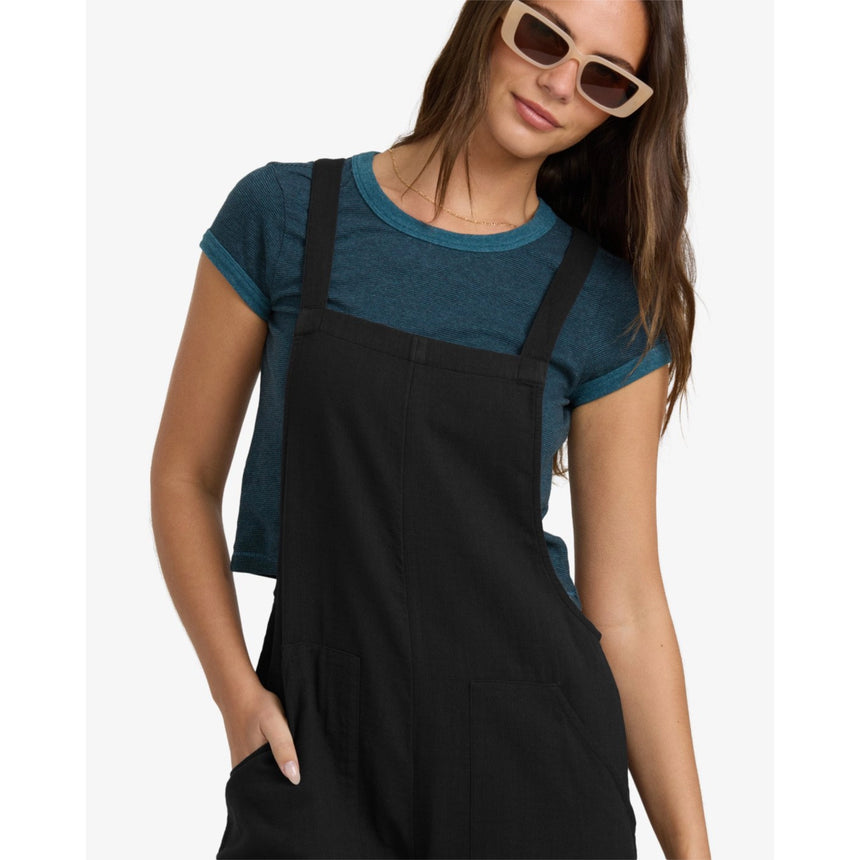 Billabong Billabong Women's Pacific Time Jumpsuit - Black Sands Black Sands XS Womens Rompers