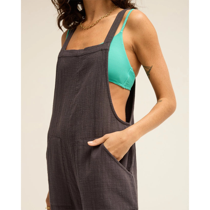 Billabong Billabong Women's Pacific Time Jumpsuit - Black Sands Black Sands XS Womens Rompers