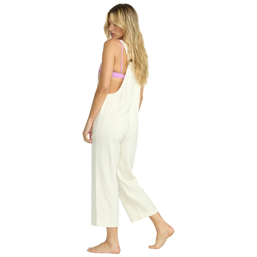 Billabong Billabong Women's Pacific Time Jumpsuit - White Cap White Cap XS Womens Rompers