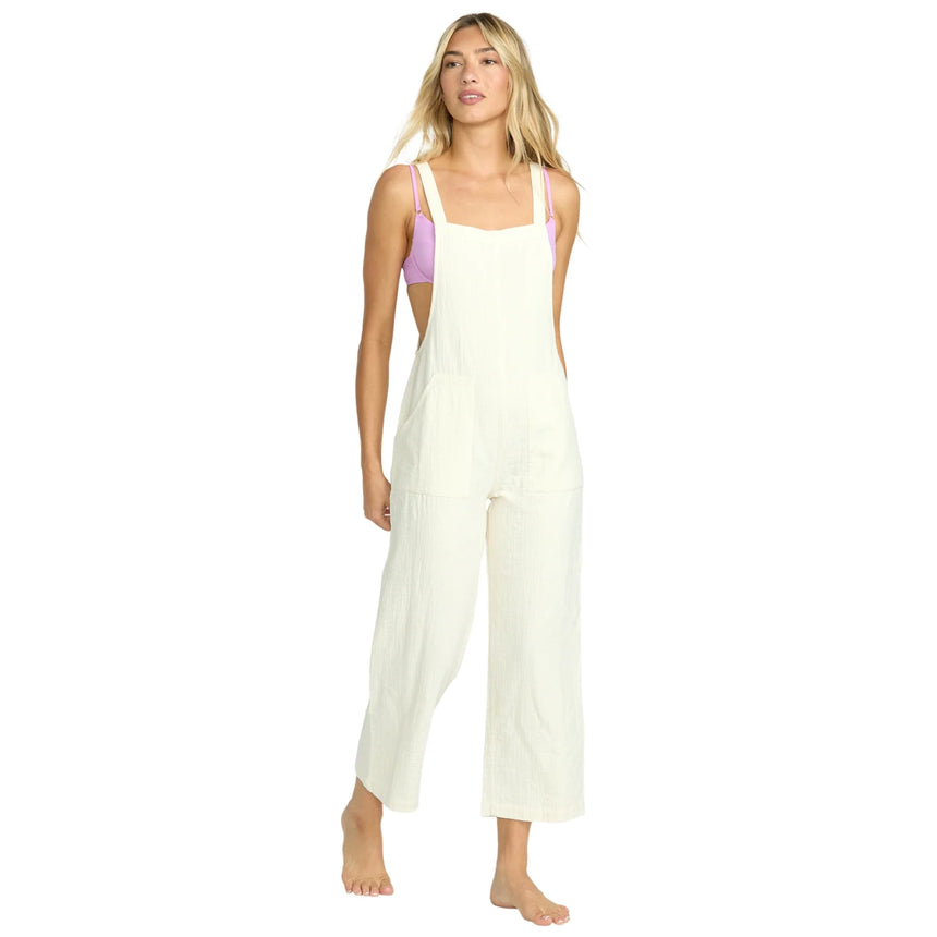 Billabong Billabong Women's Pacific Time Jumpsuit - White Cap White Cap XS Womens Rompers