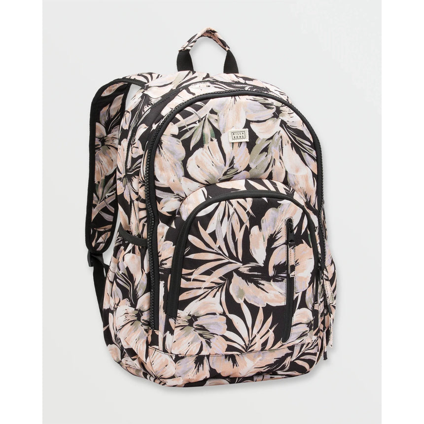 Billabong Billabong Women's Roadie Backpack - Black Floral Black Floral O/S Bags School Backpack