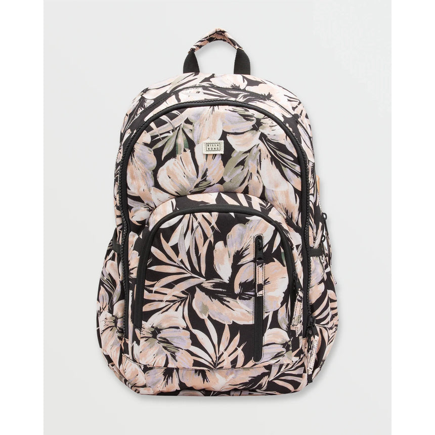 Billabong Billabong Women's Roadie Backpack - Black Floral Black Floral O/S Bags School Backpack