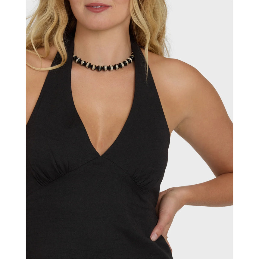 Billabong Billabong Women's Sunny Sometimes Mini Dress - Black Sands Black Sands S Womens Short Dresses