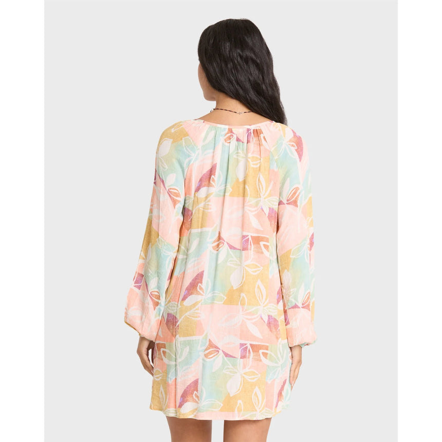 Billabong Billabong Women's Sweet Dreamer Mini Dress - Orange Multi Orange Multi XS Womens Short Dresses