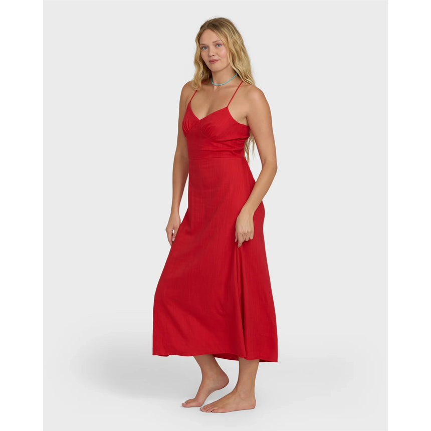 Billabong Billabong Women's Take It Back Maxi Dress - Fiesta Red Fiesta Red S Womens Long Dresses