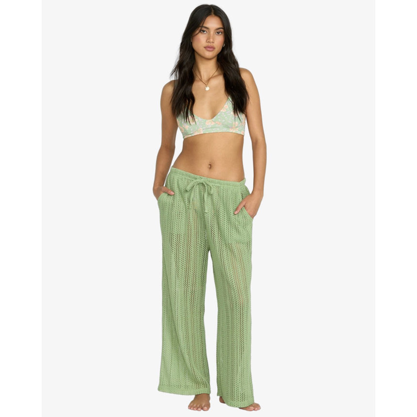 Billabong Billabong Women's Tropic Beach Coverup Pants - Pistachio Pistachio S Womens Pants and Jeans