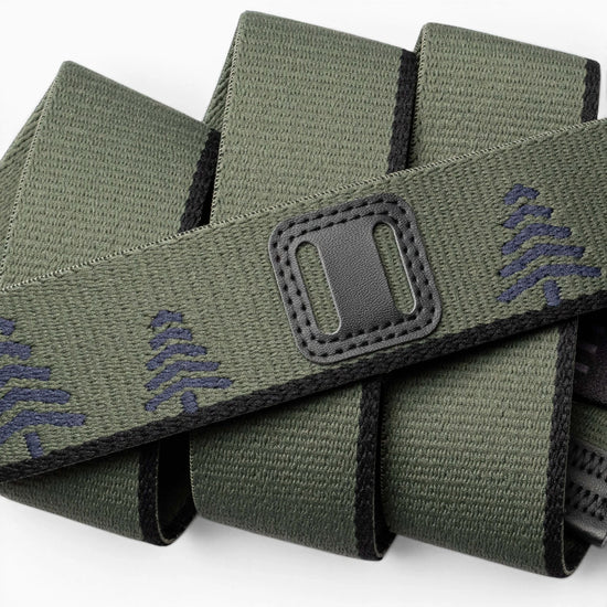 Arcade Belt Co Arcade Blackwood Belt - Ivy Green/Black Ivy Green/Black OS Mens Buckled Belts