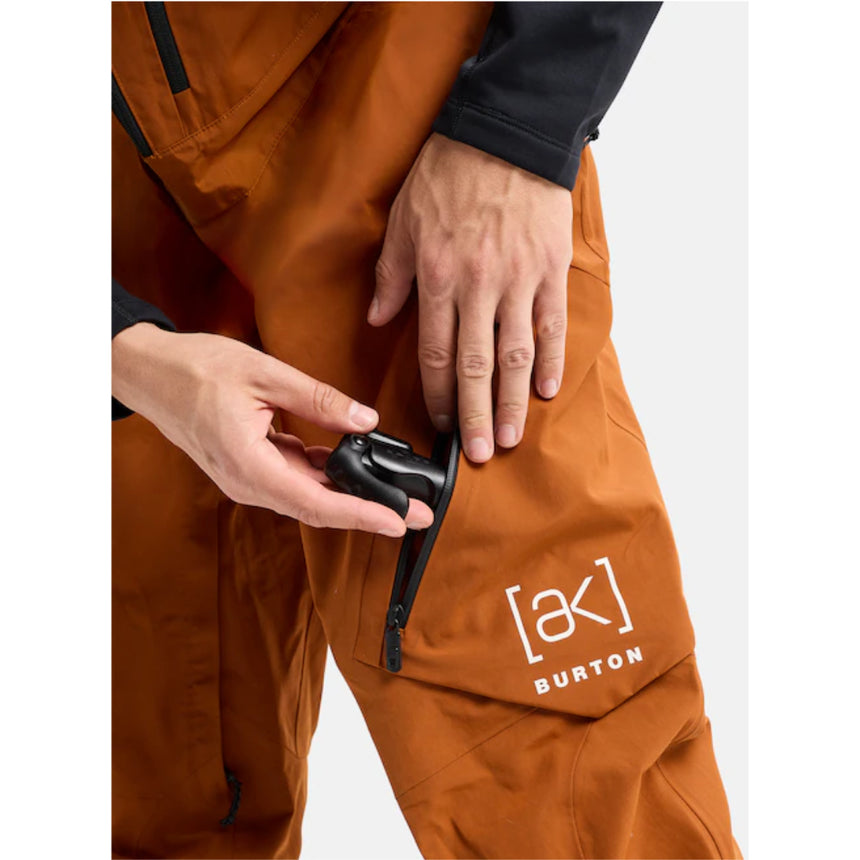 Burton Men's AK Cyclic Gore -Tex Bib Snowpants - Chestnut Brown