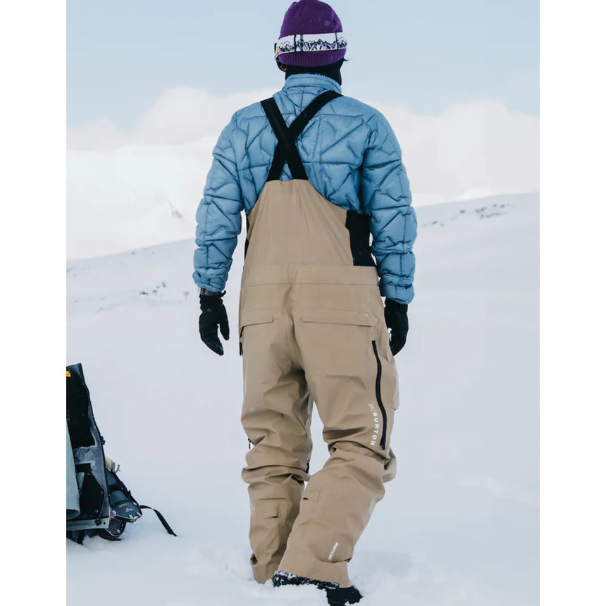 Burton Men's AK Gore Tex Freebird Bib Snowpants -Summit Taupe