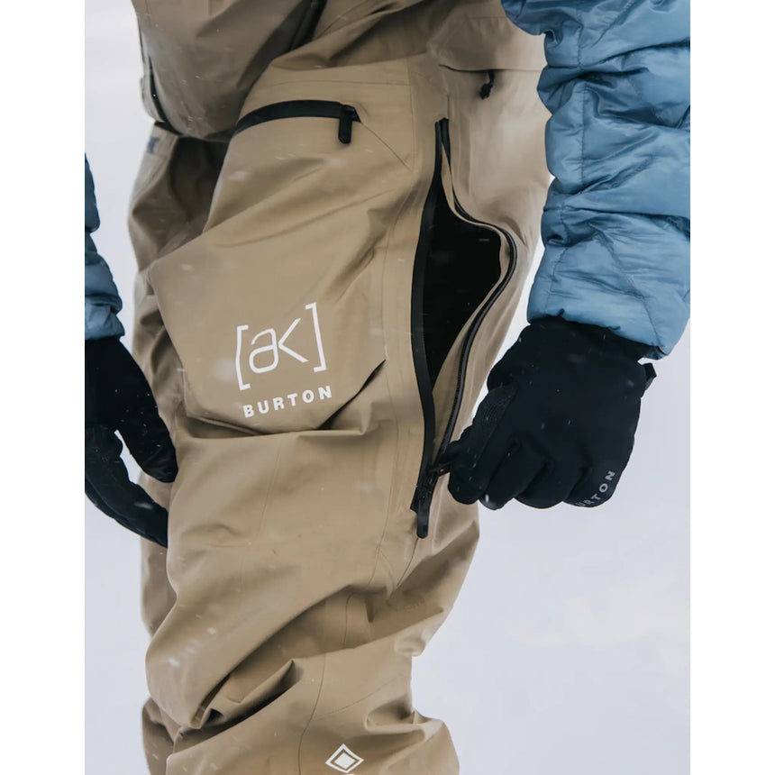 Burton Men's AK Gore Tex Freebird Bib Snowpants -Summit Taupe