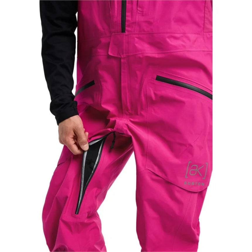 Burton Burton Men's AK Gore Tex Freebird Bib Snowpants Very Berry XL Mens Gore-Tex Snowboard Pants