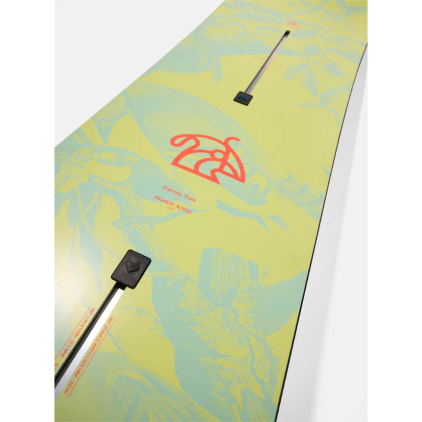 Burton Burton Men's Family Tree Sketch Artist Camber Snowboard-Multi Multi 151 Mens Snowboards