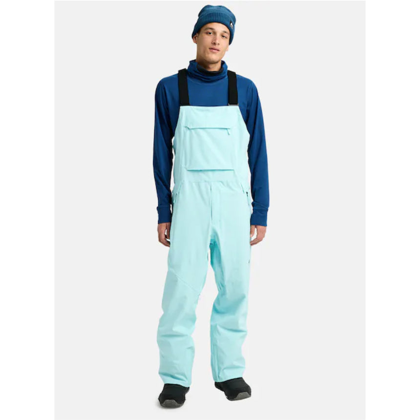 Burton Men's Reserve 2L Stretch Bib Snowpants-Light Teal