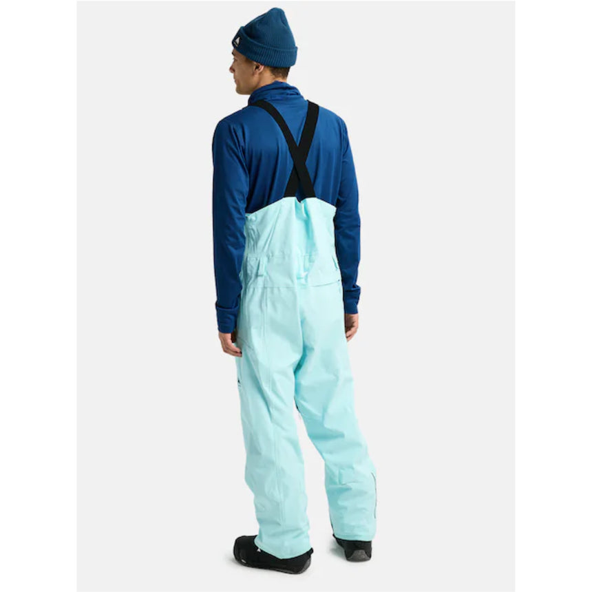Burton Men's Reserve 2L Stretch Bib Snowpants-Light Teal