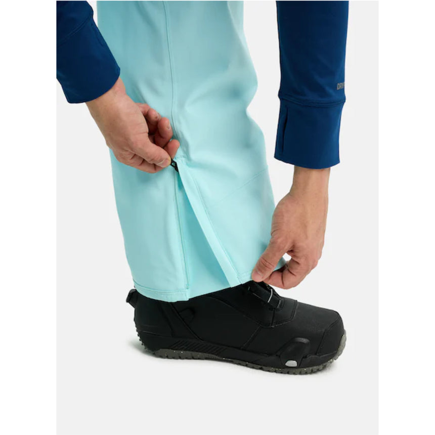 Burton Men's Reserve 2L Stretch Bib Snowpants-Light Teal
