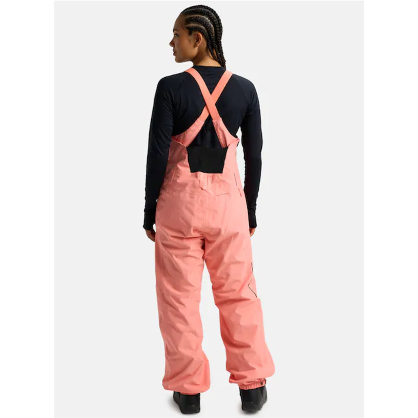Burton Women's Reserve 2L Bib Snowpants-Sunrise Coral