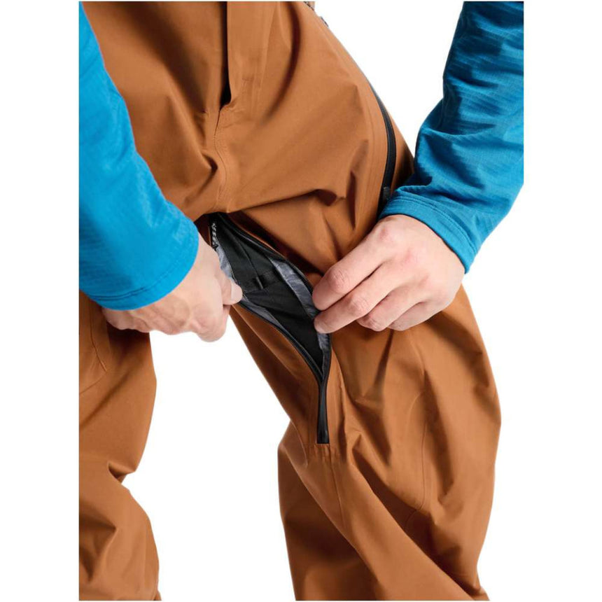 Burton Burton Men's AK Acamar Gore-Tex Pro 3L Bib Snowpants-Chestnut Brown Chestnut Brown L Mens Gore-Tex Snowboard Pants
