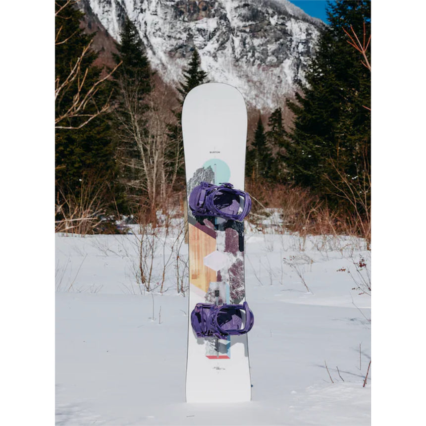 Burton Burton Women's Hideaway Snowboard Multi 144 Womens Snowboards