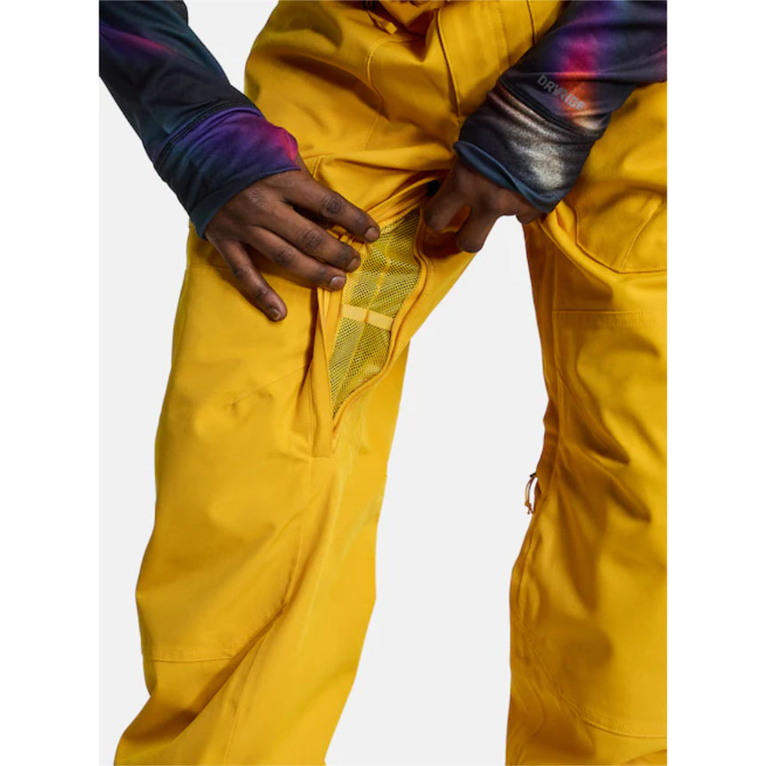 Burton Burton Men's Reserve 2L Bib Snowpants-Golden Rod Golden Rod XL Mens Snowboard Pants