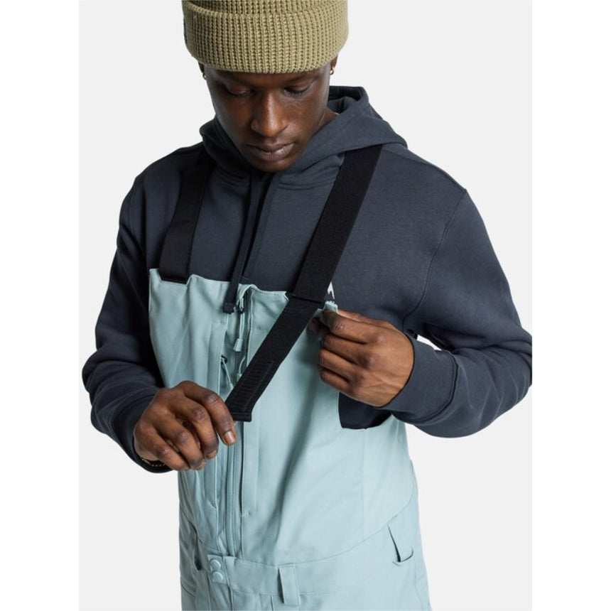 Burton Burton Men's Reserve 2L Bib Snowpants-Petrol Green Petrol Green L Mens Snowboard Pants