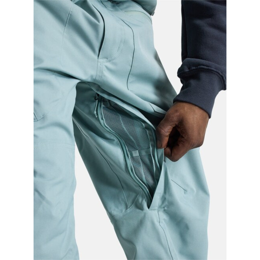 Burton Burton Men's Reserve 2L Bib Snowpants-Petrol Green Petrol Green L Mens Snowboard Pants