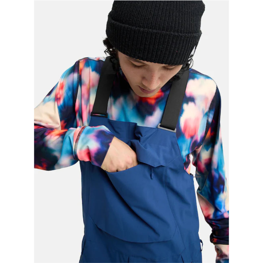 Burton Men's Reserve 2L Stretch Bib Snowpants-Nightfall