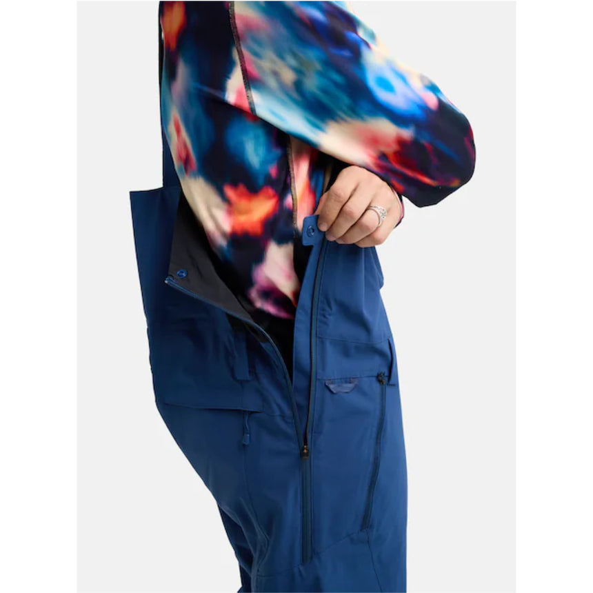 Burton Men's Reserve 2L Stretch Bib Snowpants-Nightfall