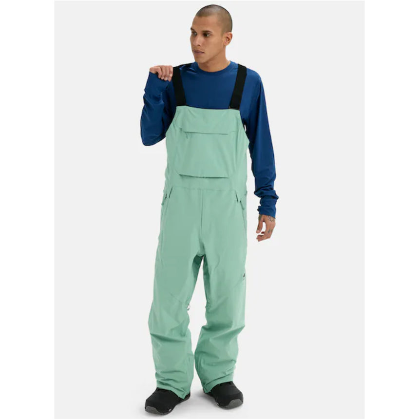 Burton Men's Reserve 2L Stretch Bib Snowpants-Soft Sage