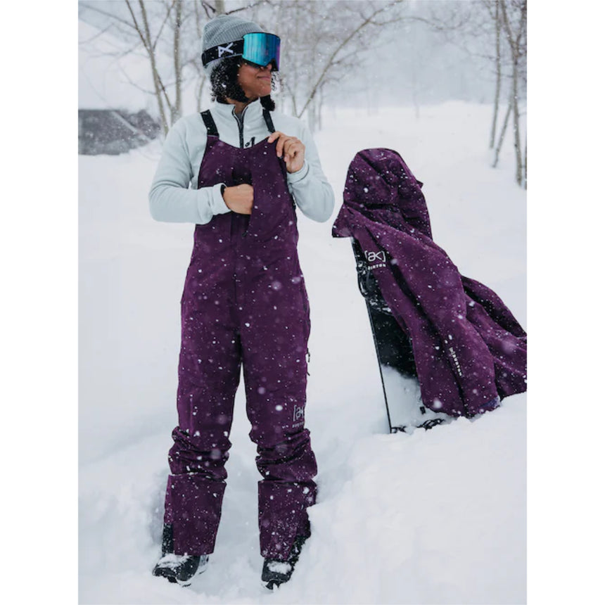 Burton Burton Women's AK Kimmy Gore Tex 2L Bib Snowpants-Purple Root Purple Root S Womens Snowpants Bib