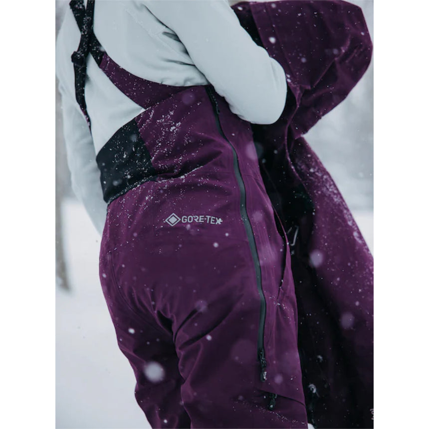 Burton Burton Women's AK Kimmy Gore Tex 2L Bib Snowpants-Purple Root Purple Root S Womens Snowpants Bib